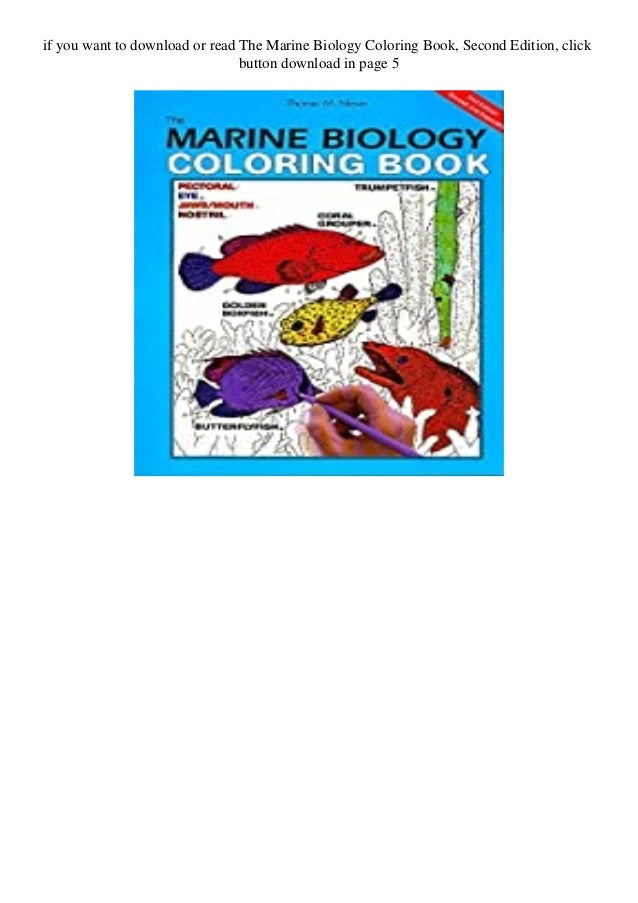 Download Ebook Download The Marine Biology Coloring Book Second Edition