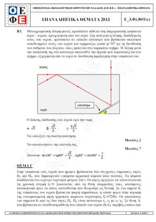 Φυσική Γ΄ Λυκείου - Επαναληπτικά Θέματα 2015
