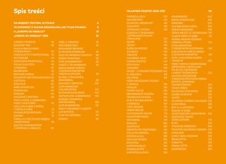 Spis treści
NAJWIĘKSZY FESTIWAL W POLSCE		 6
TO OPOWIEŚĆ O KUCHNI REGIONALNEJ, NIE TYLKO POLSKIEJ	 8
O „EUROPIE NA WIDELCU...