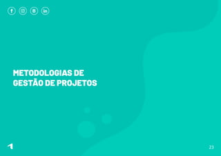 METODOLOGIAS DE
GESTÃO DE PROJETOS
23
 