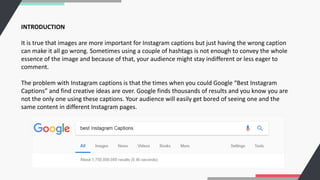 How to Write Good Instagram Captions? | PDF