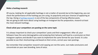 Importnat Hashtags How to Write Good Instagram Captions? | PDF