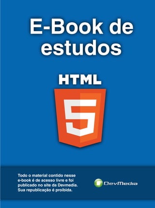 E-Book de estudos sobre HTML 5 1
 