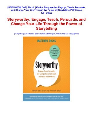 Story worthy book pdf free download Story worthy book pdf free download