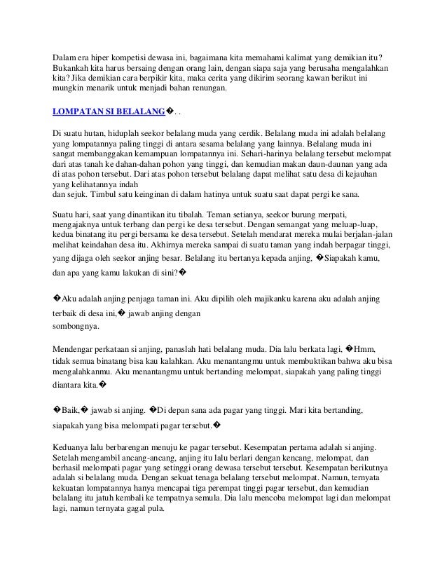 Ebook kumpulan cerita motivasi