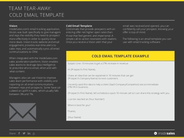 sales prospecting template