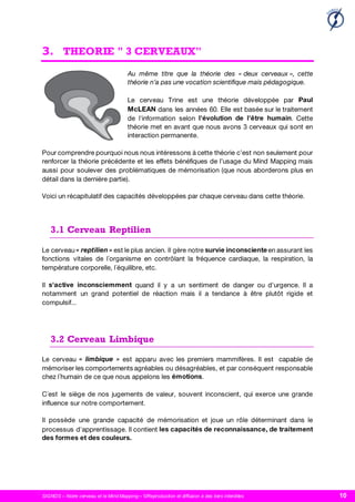SIGNOS – Notre cerveau et le Mind Mapping – ©Reproduction et diffusion à des tiers interdites 10
3. THEORIE " 3 CERVEAUX"
3.1 Cerveau Reptilien
3.2 Cerveau Limbique
 