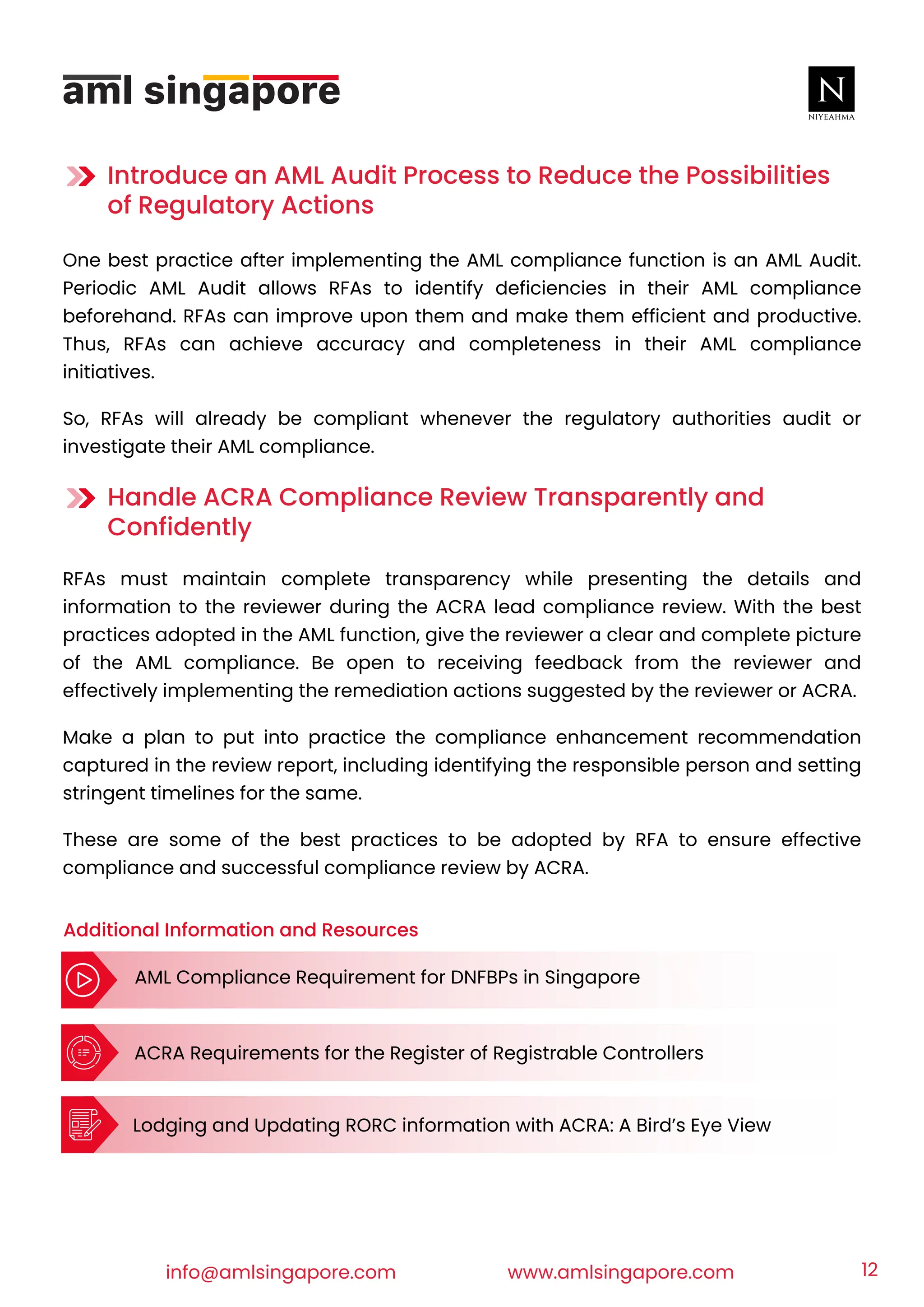 Rfas Code Staying Ahead in AML Compliance: ACRA’s Review & Best Practices for ...