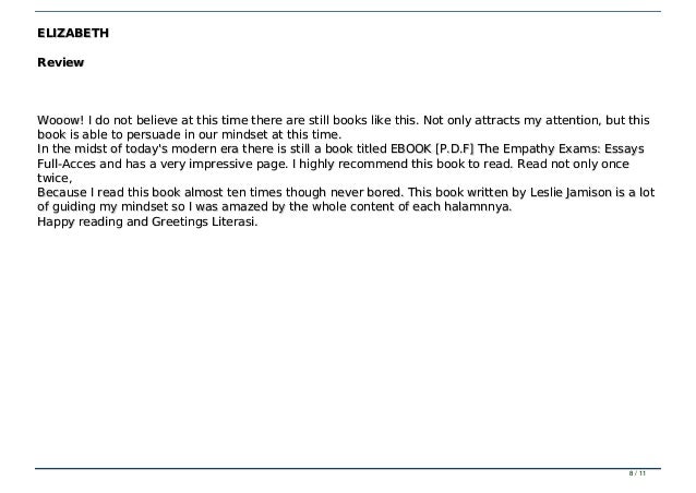 the empathy exams review