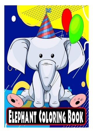 ebook pdf elephant coloring book for kids 51 hand drawn 85