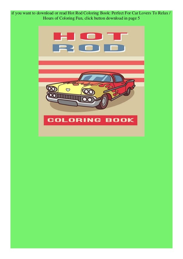 ebook pdf hot rod coloring book perfect for car lovers to