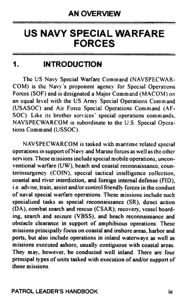 Ebook Pdf Military Us Navy Seal Patrol Leaders Handbook Pdf