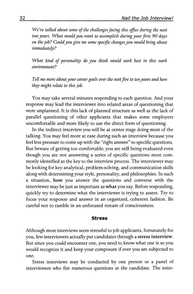 resume for job interview