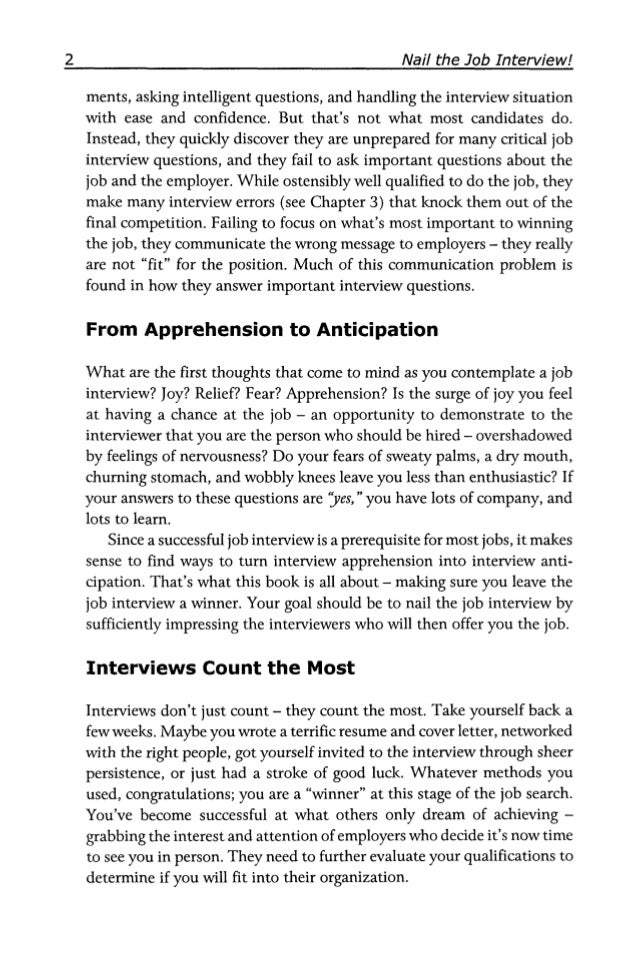 asking for an interview