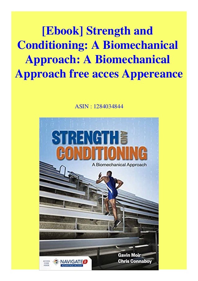 [Ebook] Strength and Conditioning A Biomechanical Approach A