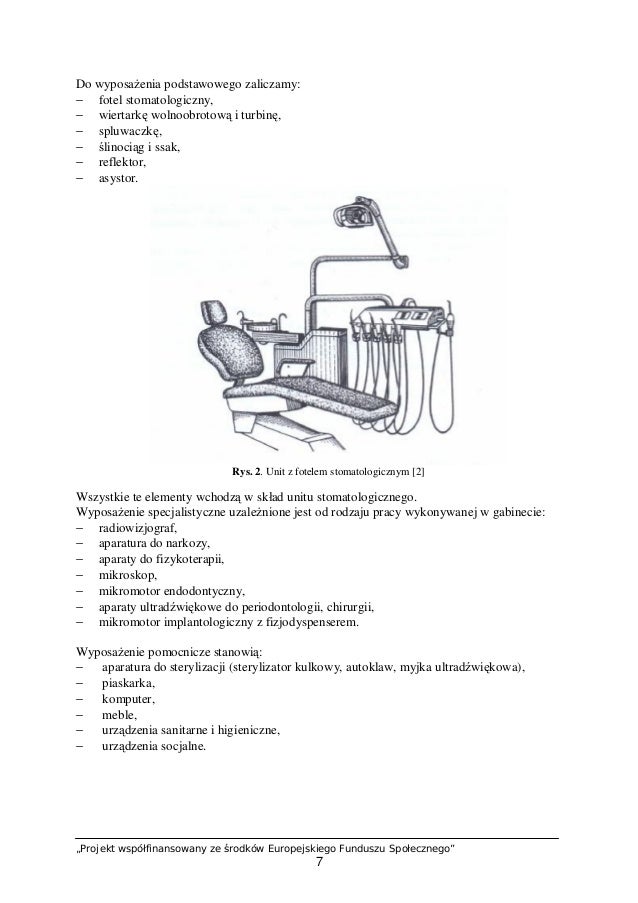 10. Organizacja pracy w gabinecie stomatologicznym