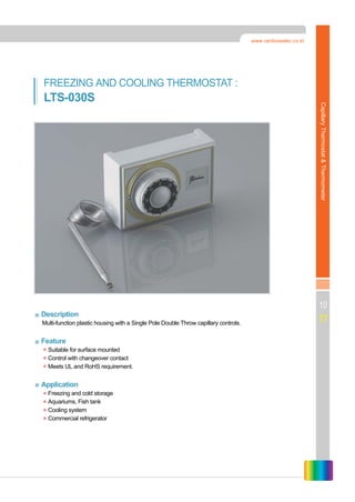 www.rainbowelec.co.kr




FREEZING AND COOLING THERMOSTAT :
LTS-030S




                                                 ...
