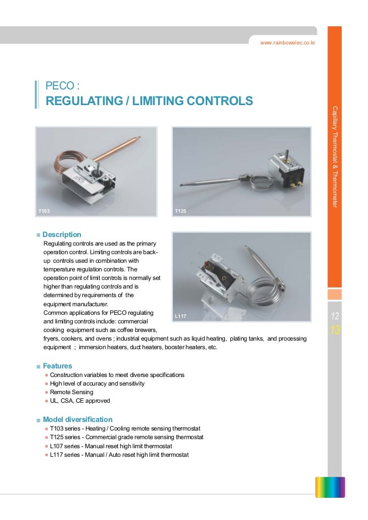 Capillary Thermostats