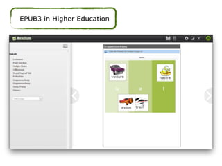 EPUB3 in Higher Education
 