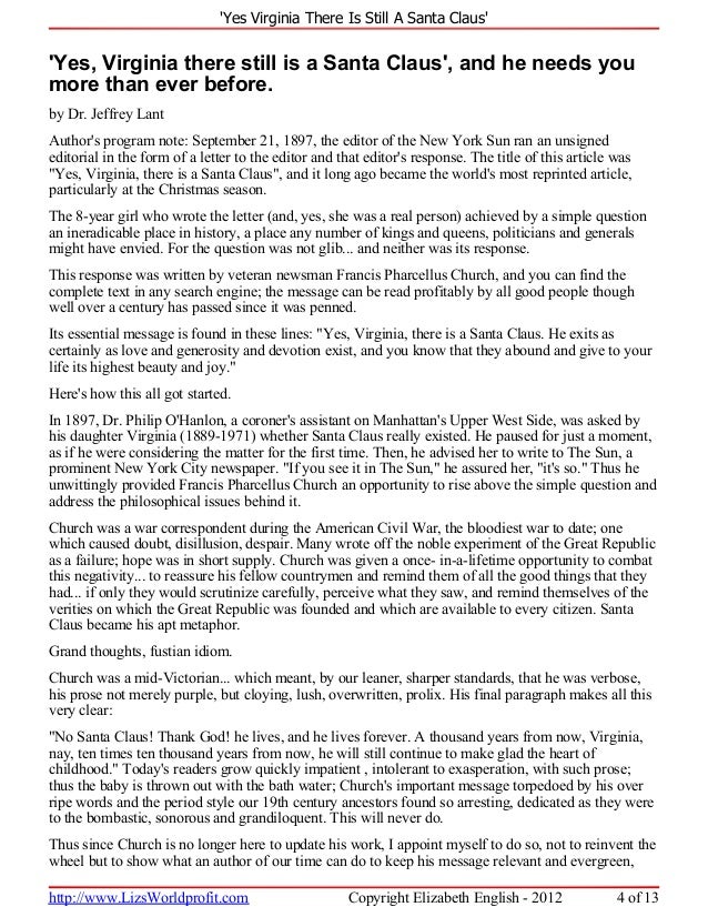 'Yes Virginia There Is Still A Santa Claus