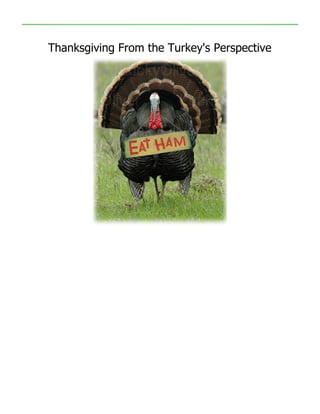 Thanksgiving From the Turkey's Perspective
 