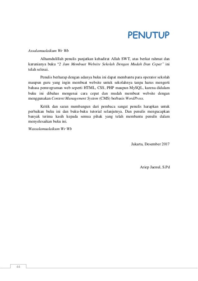 Ebook 2 Jam Membuat Website Sekolah Dengan Mudah Dan Cepat