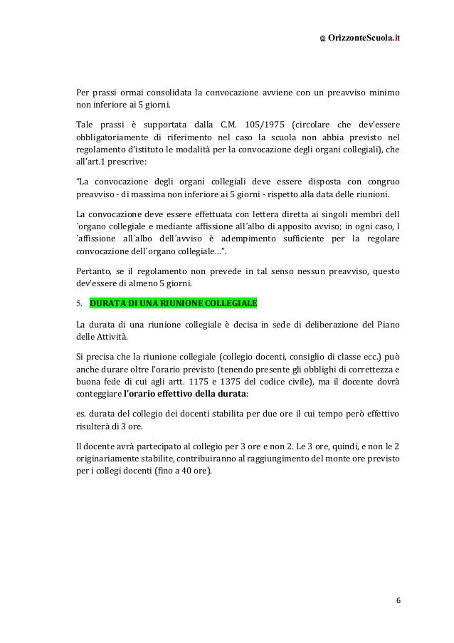 Lettera giustificazione assenza collegio docenti