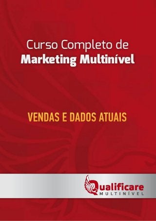 Curso Completo de
Marketing Multinível
VENDAS E DADOS ATUAIS
 