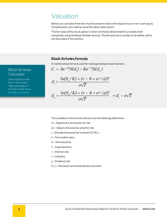 Vested stock options private