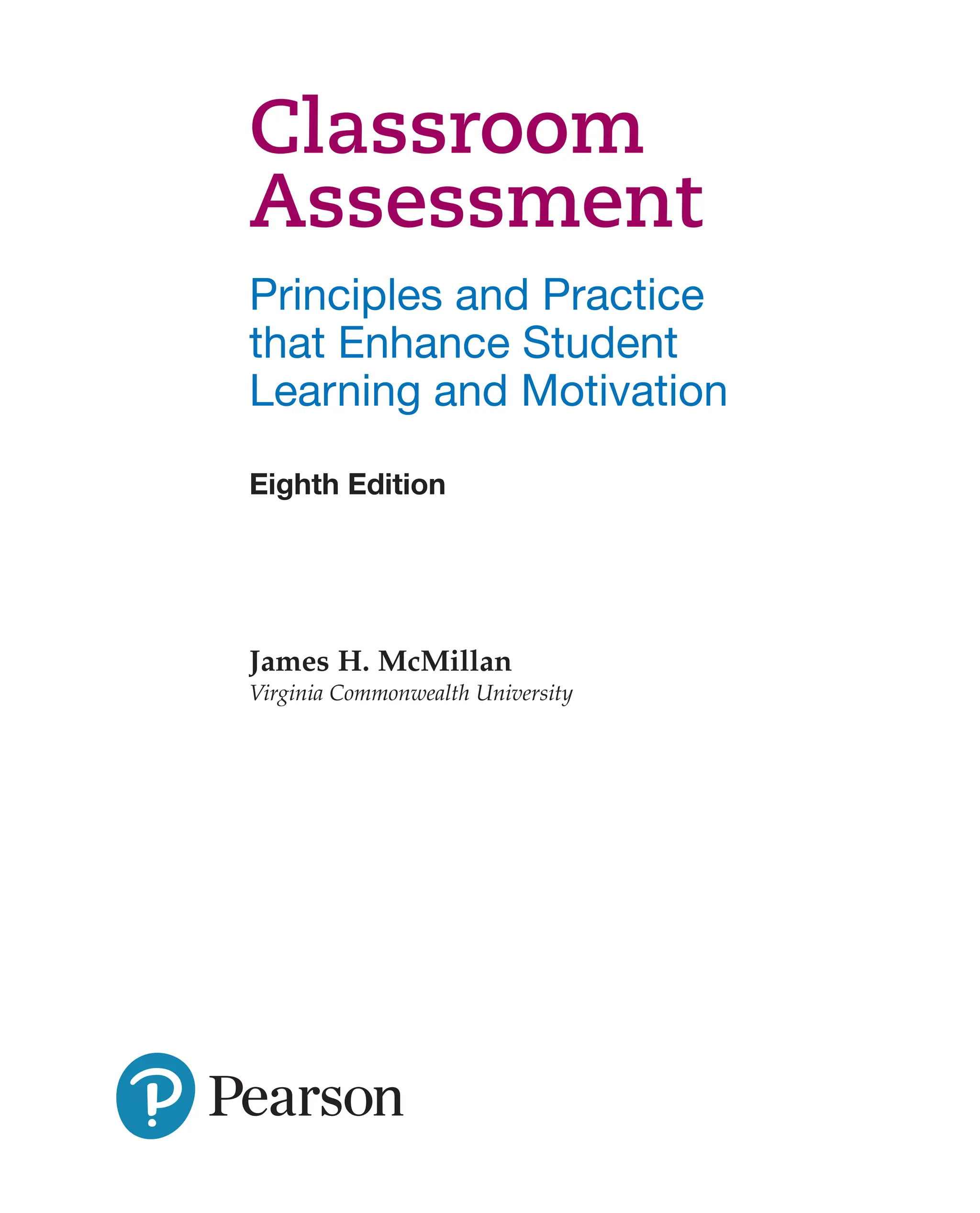 eBook Classroom Assessment Principles and Practice that Enhance Student ...