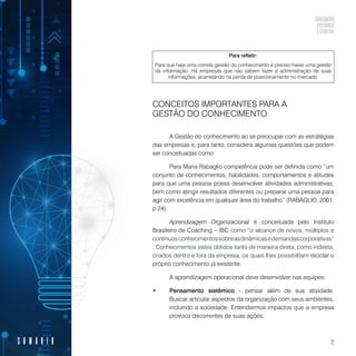 Conhecimento, inteligência e estratégia