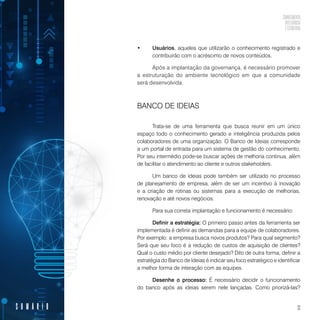 Conhecimento, inteligência e estratégia