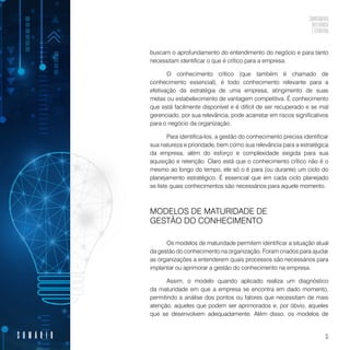 Conhecimento, inteligência e estratégia