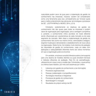 Conhecimento, inteligência e estratégia