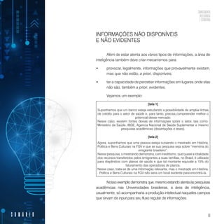 Conhecimento, inteligência e estratégia