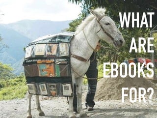 WHAT
ARE 
EBOOKS
FOR?
 