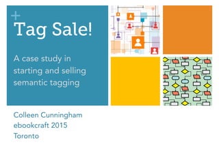 +
Tag Sale!

A case study in 
starting and selling
semantic tagging


Colleen Cunningham
ebookcraft 2015
Toronto
 
 