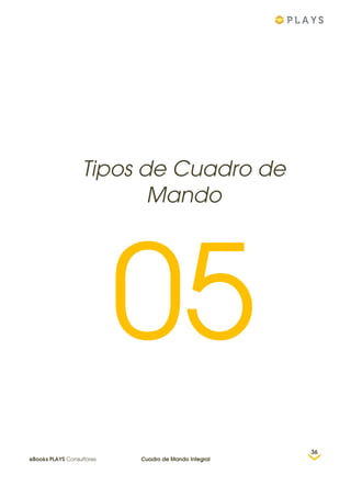 Tipos de Cuadro de
Mando
05
36
eBooks PLAYS Consultores Cuadro de Mando Integral
 