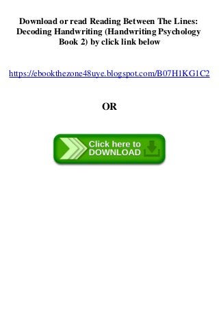 Ebook Epub Kindle Pdf Reading Between The Lines Decoding Handwriting Ebook Epub Kindle Pdf Reading Between The Lines Decoding Handwriting