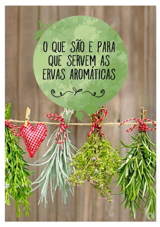 O que são e para
que servem as
ervas aromáticas
4.
 