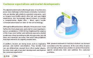 Portfolio
3
Customer expectations and market developments
The digital transformation affecting all areas of our lives also...
