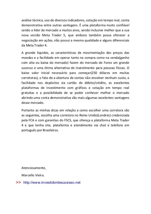 Como operar forex brasil