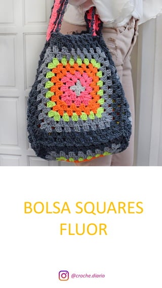 crochet peg bolsa
