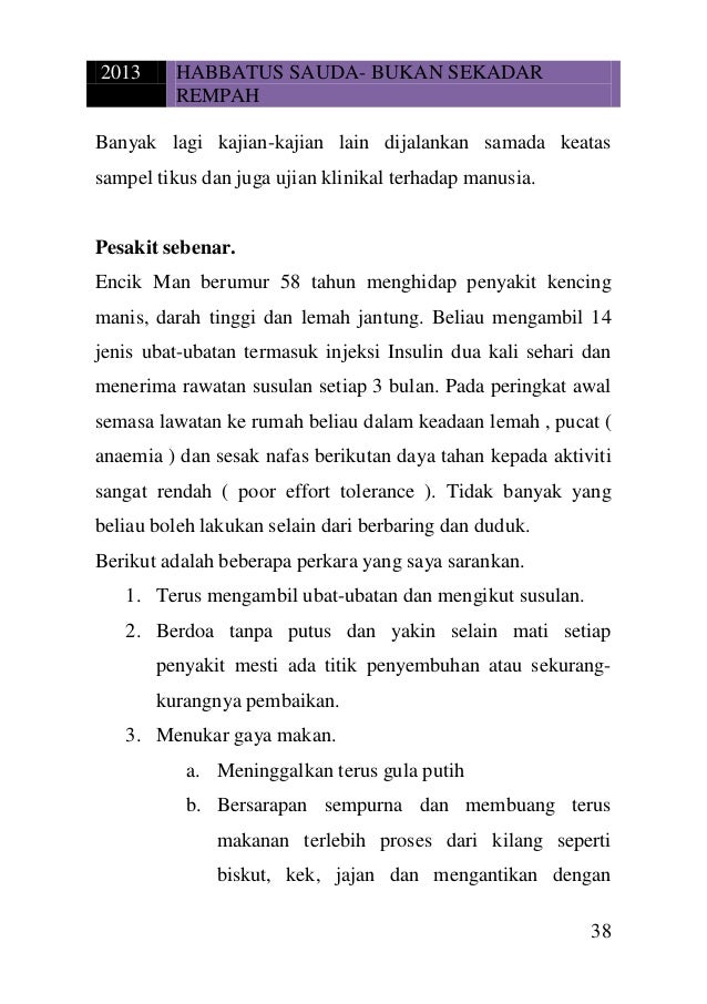 Habbatus Sauda Bukan Sekadar Rempah