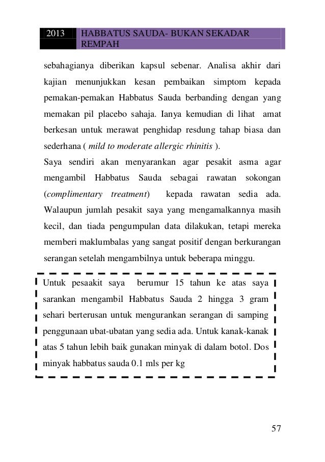 Habbatus Sauda Bukan Sekadar Rempah