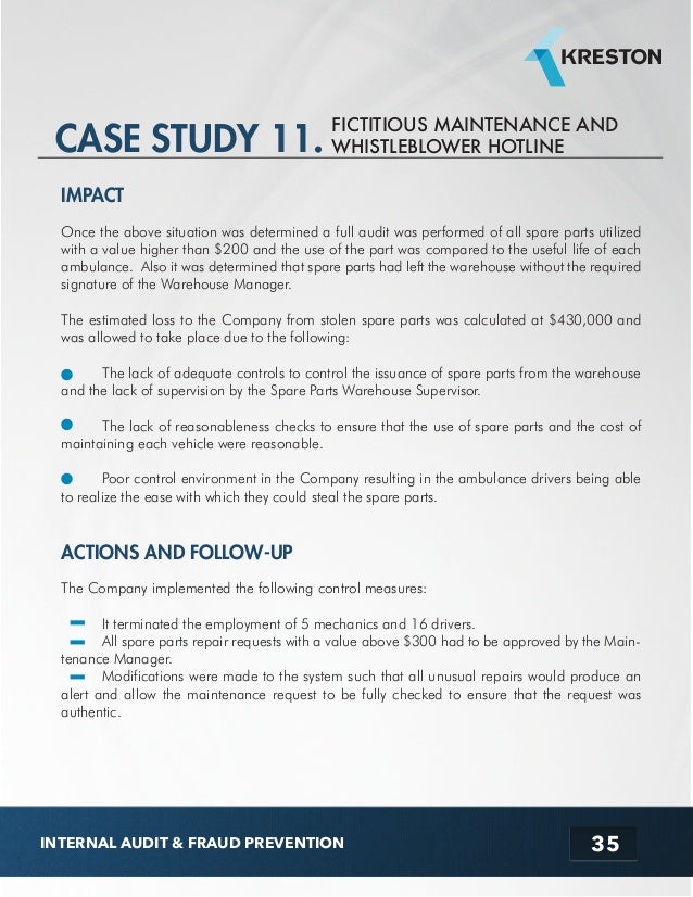 quality audit case study