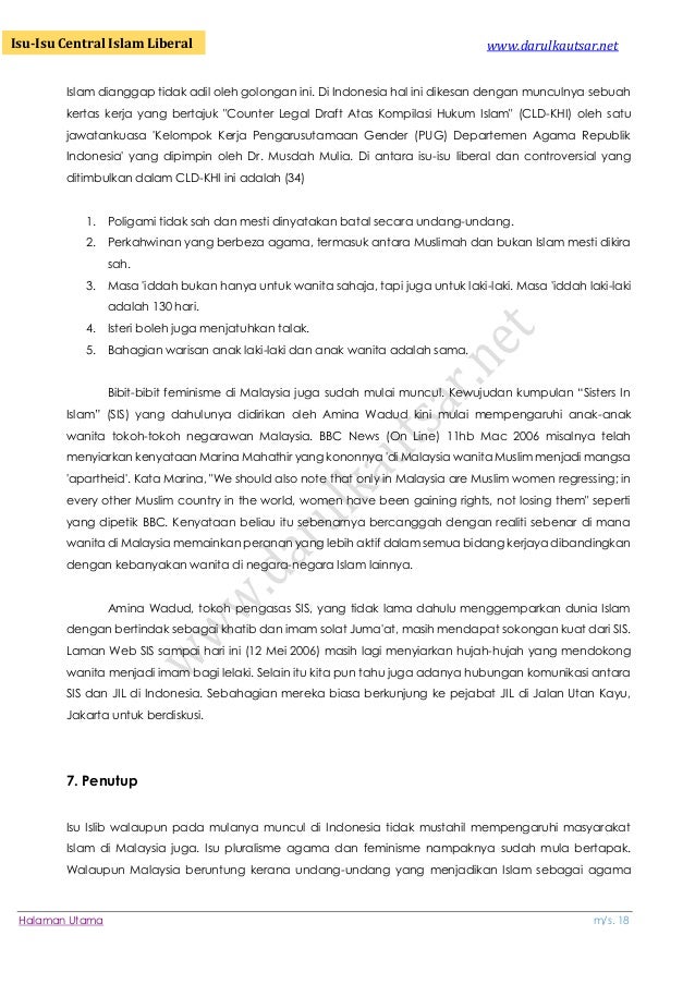 Ebook isu isu sentral islam liberal