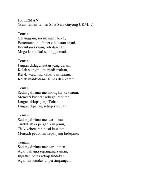 Made By Counterpoint Magazine Pantun Tentang Persahabatan