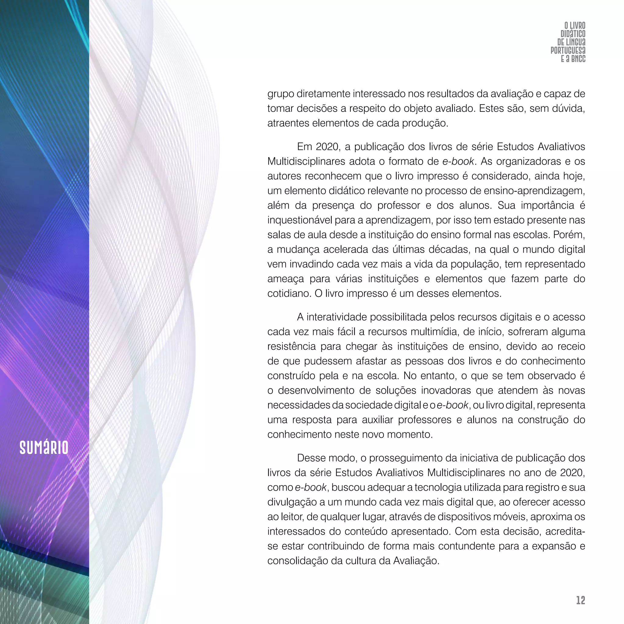 O livro didático de Língua Portuguesa e a BNCC: construção de instrumento avaliativo