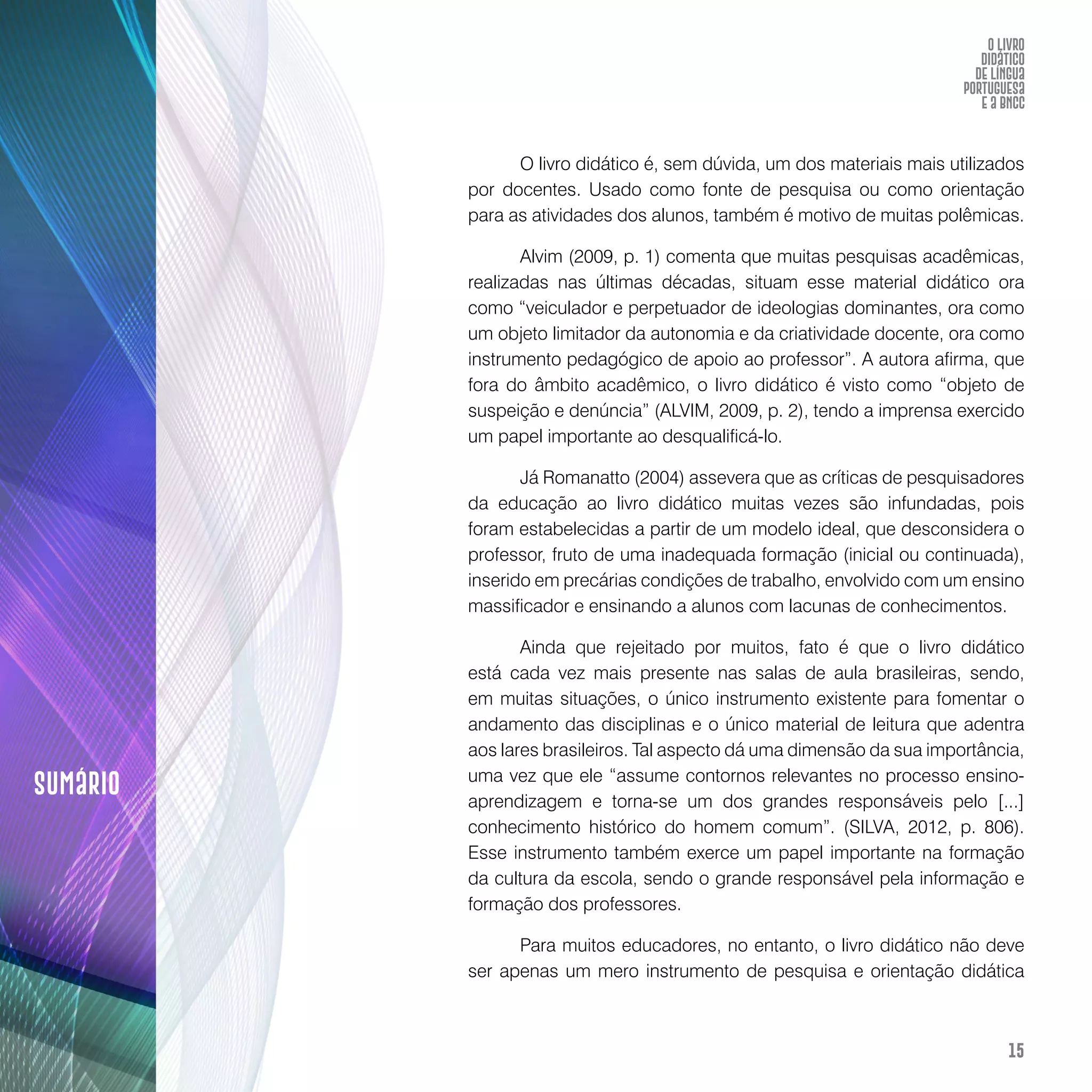 O livro didático de Língua Portuguesa e a BNCC: construção de instrumento avaliativo